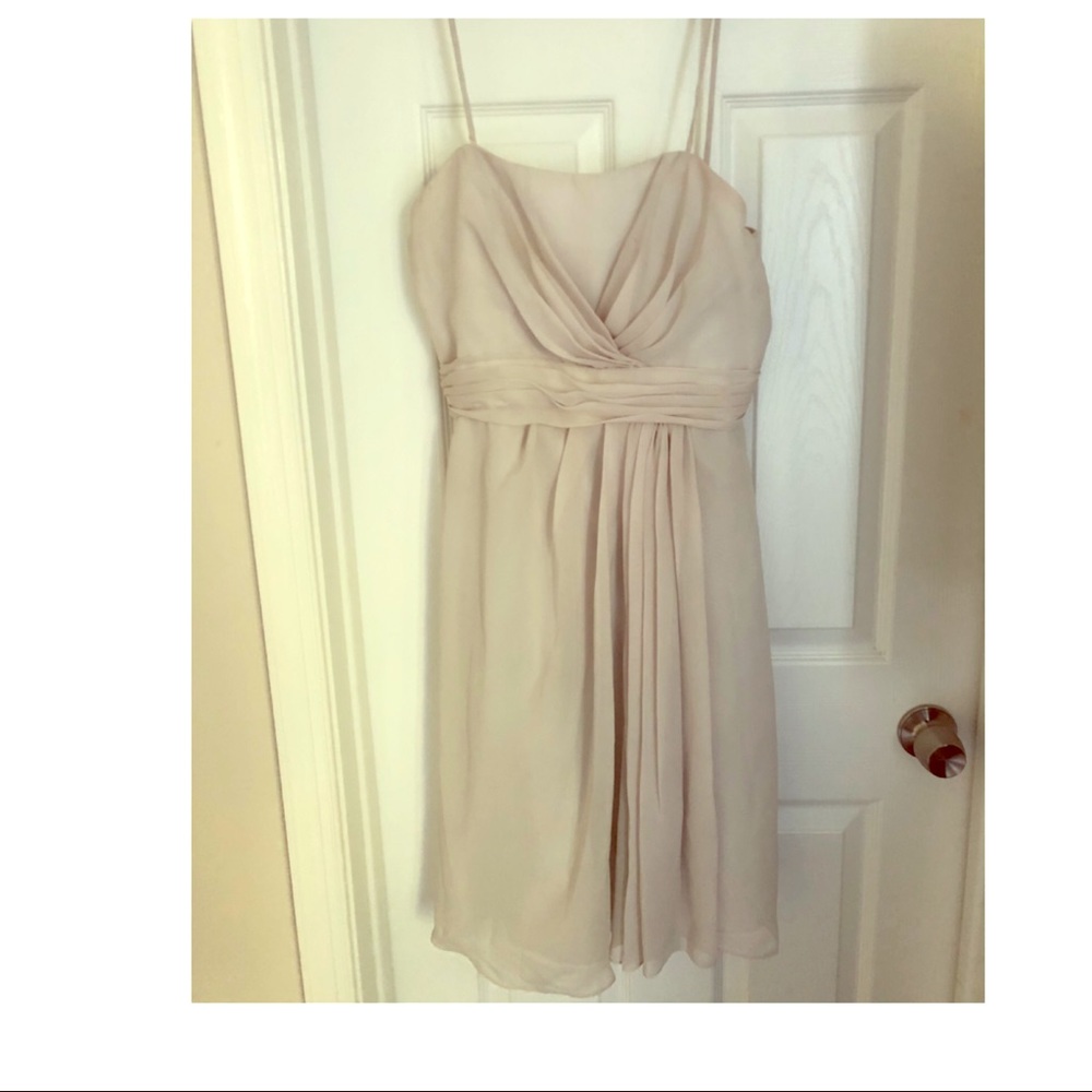 Light grey strap/strapless dress